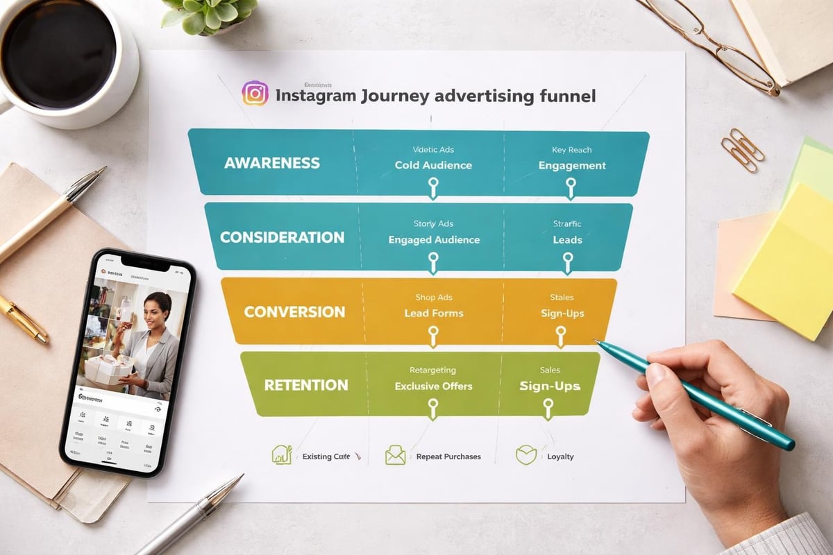 Instagram campaign funnel structure