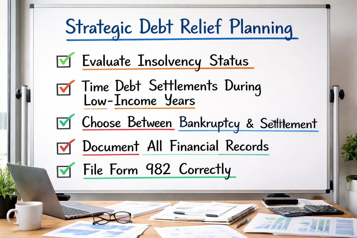 Debt settlement tax planning
