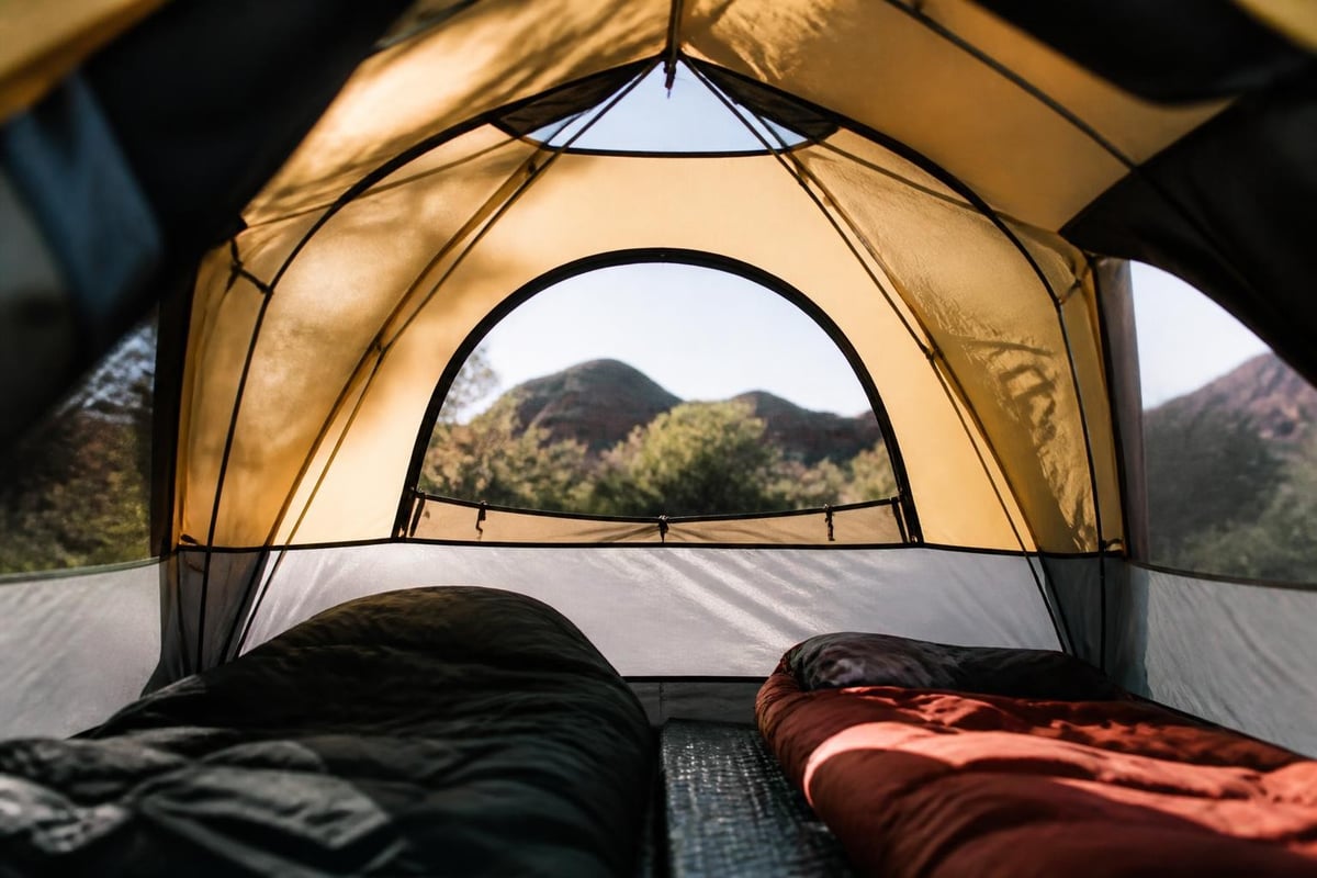 Dome tent ventilation airflow