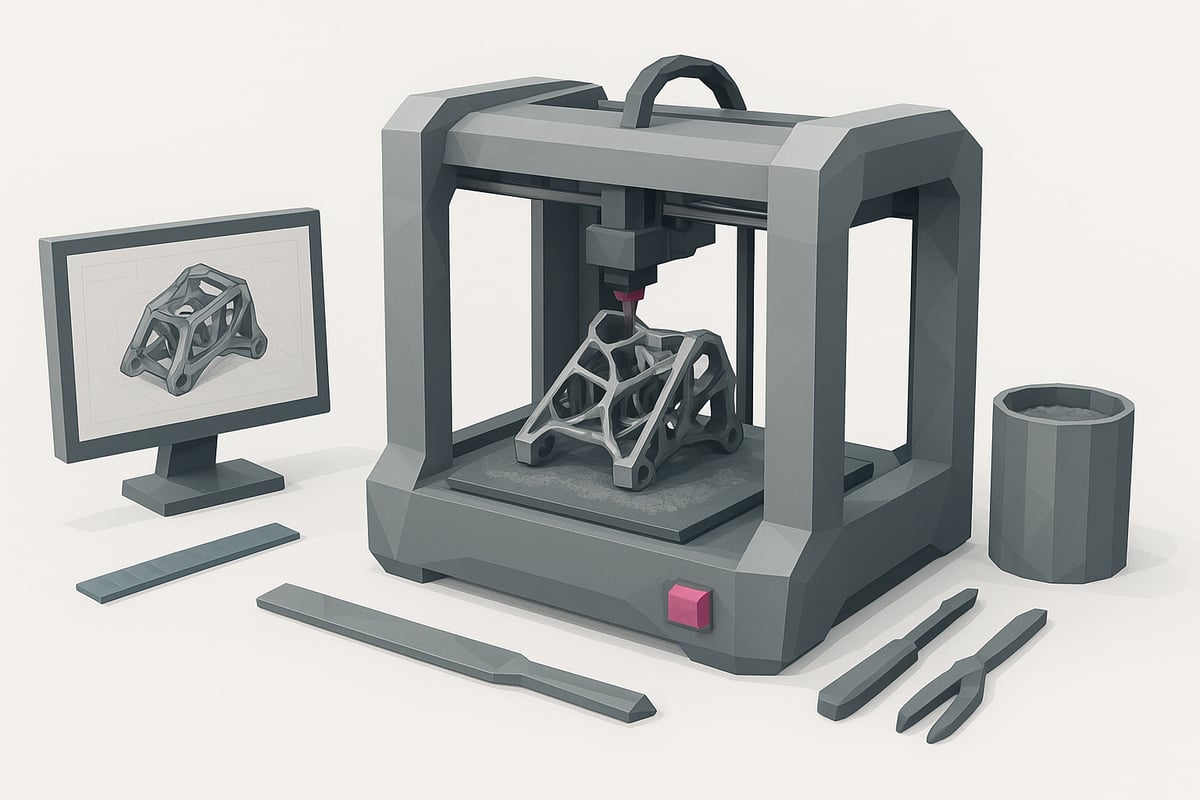 Proceso paso a paso: Cómo imprimir en 3D en metal