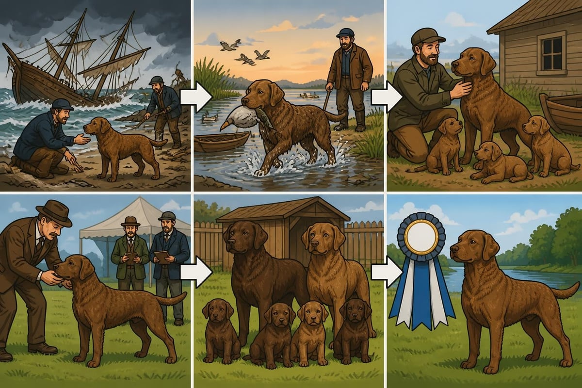Historia del chesapeake bay retriever