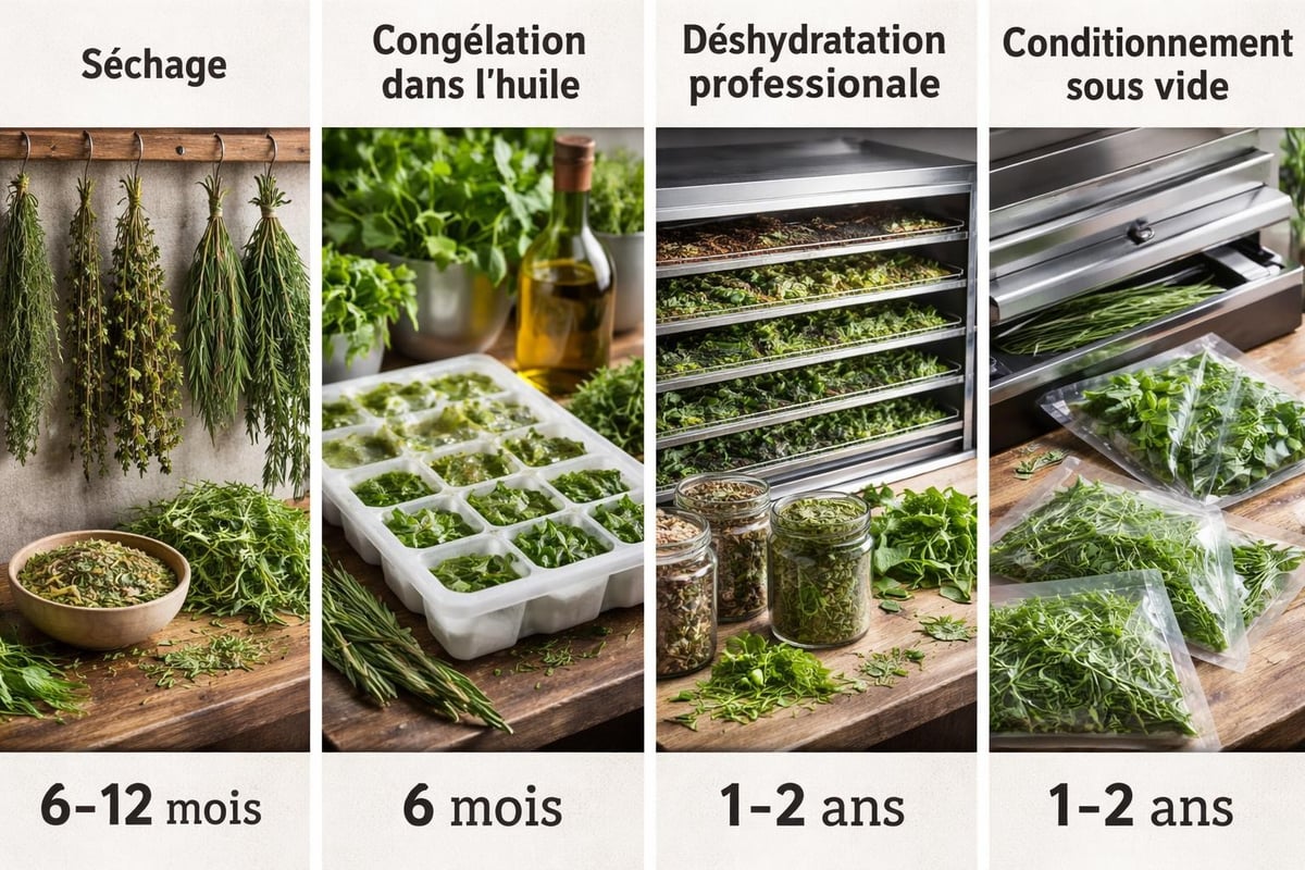 Méthodes de conservation des herbes