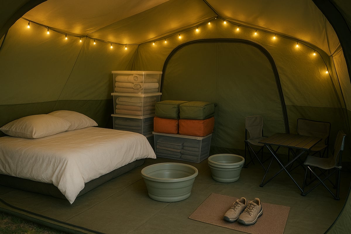 Organisation and Storage Solutions Inside Your Tent