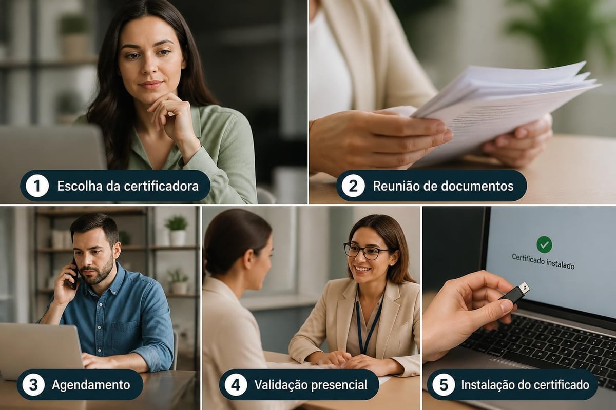 Processo de emissão de certificado digital