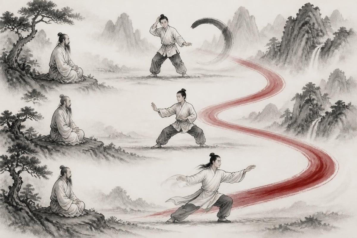 Stages of Tai Chi learning progression