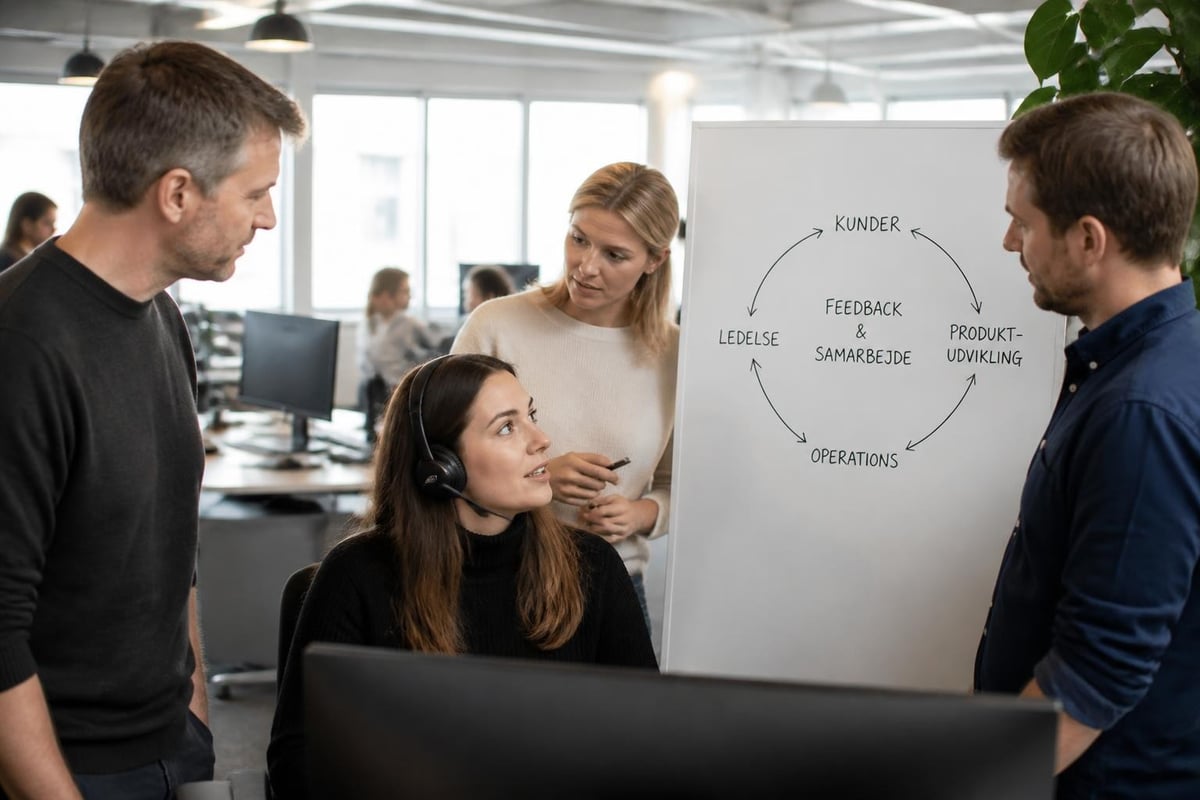 Servicemedarbejder organisationsværdi