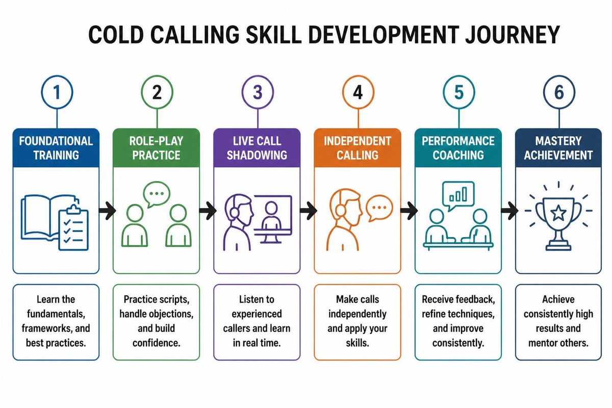 Sales team training progression