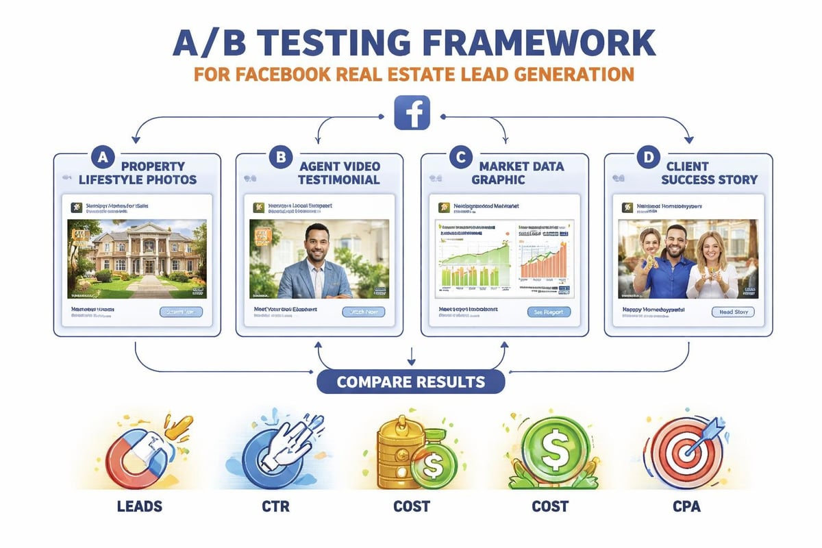 Facebook ad creative testing variations