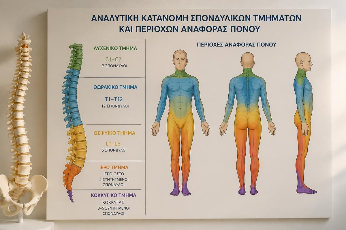 Spinal anatomy and pain zones