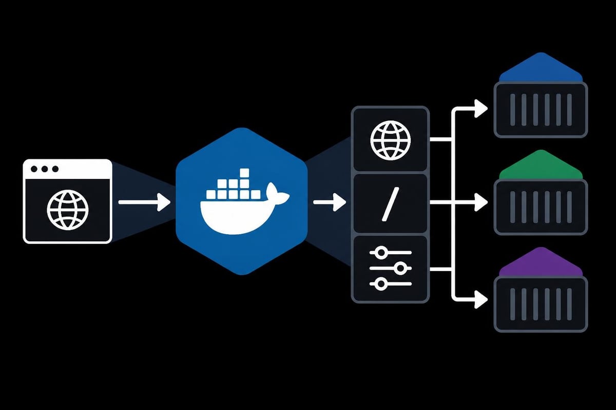 Reverse proxy traffic flow
