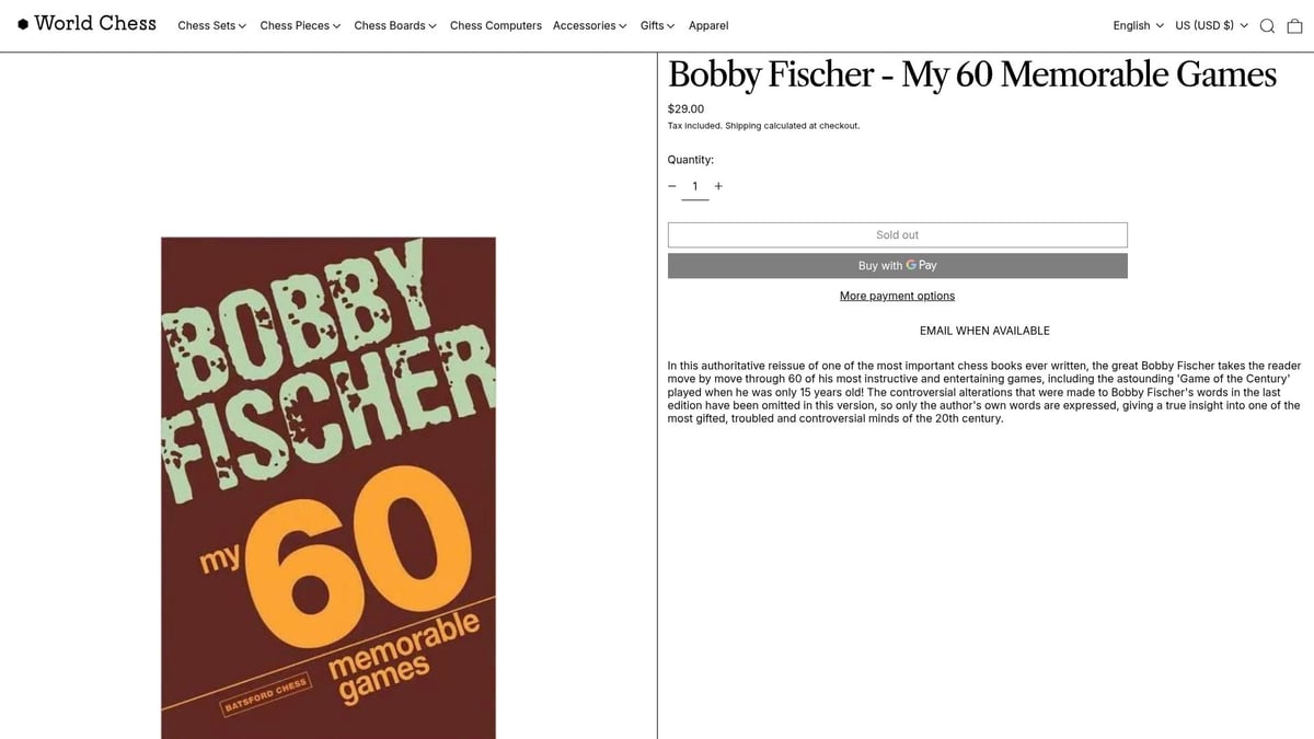 Top 7 Chess Book for Intermediate Players in 2026 - My 60 Memorable Games – Bobby Fischer