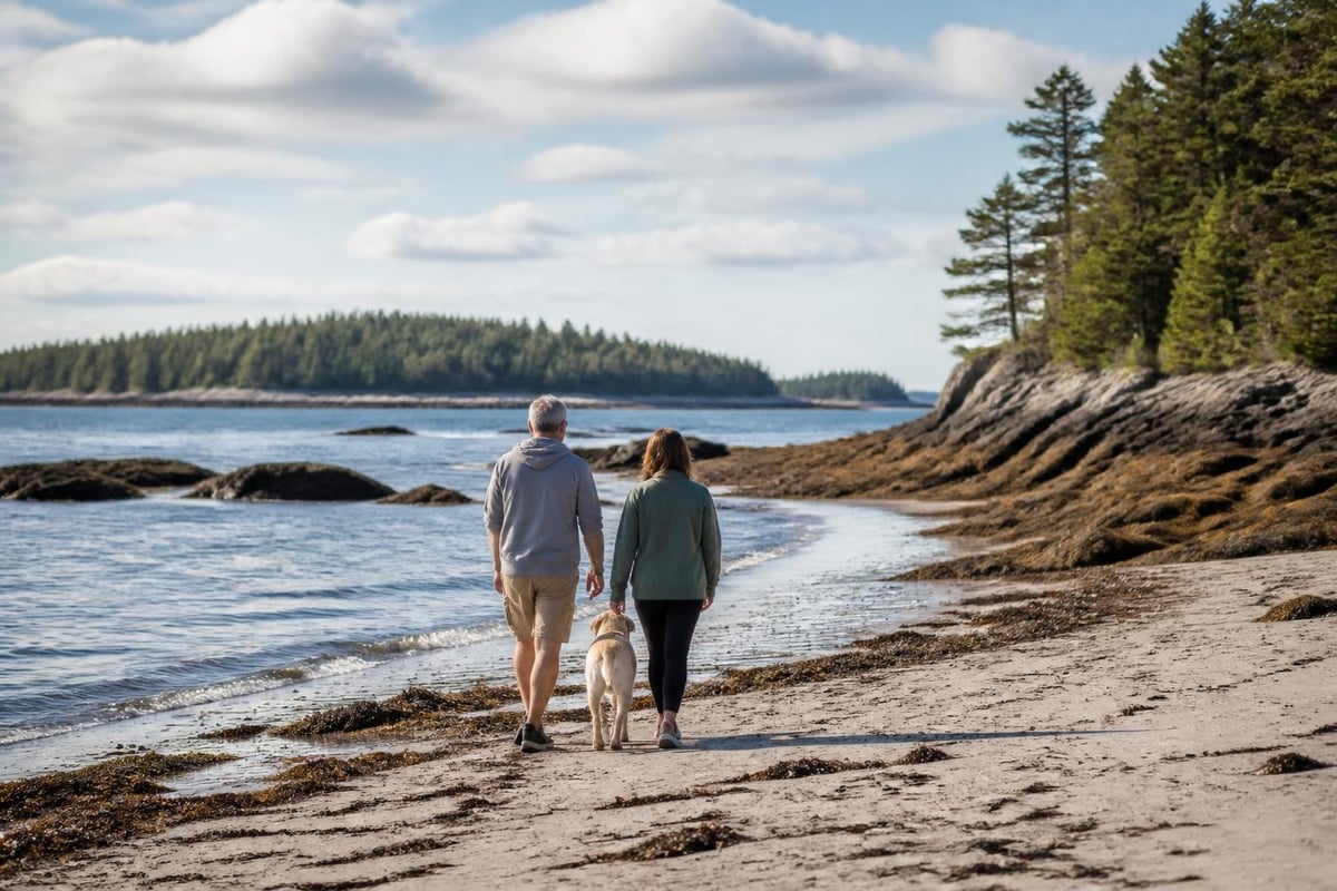 Coastal camping activities