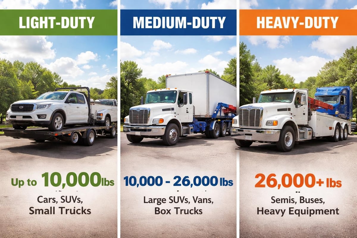 Light-duty car towing vehicle classifications