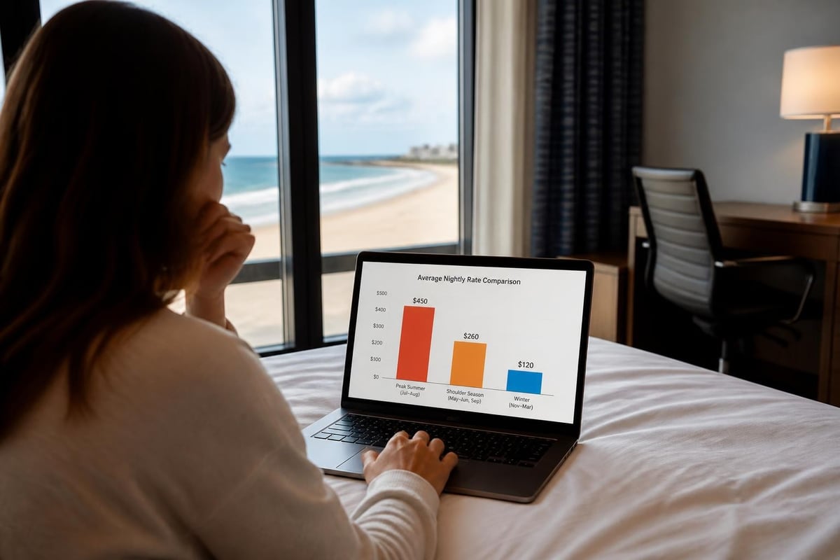 Seasonal hotel pricing