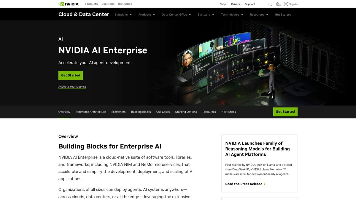 7 Must-Try AI Solutions for Enterprise Success in 2026 - NVIDIA AI Enterprise Platform