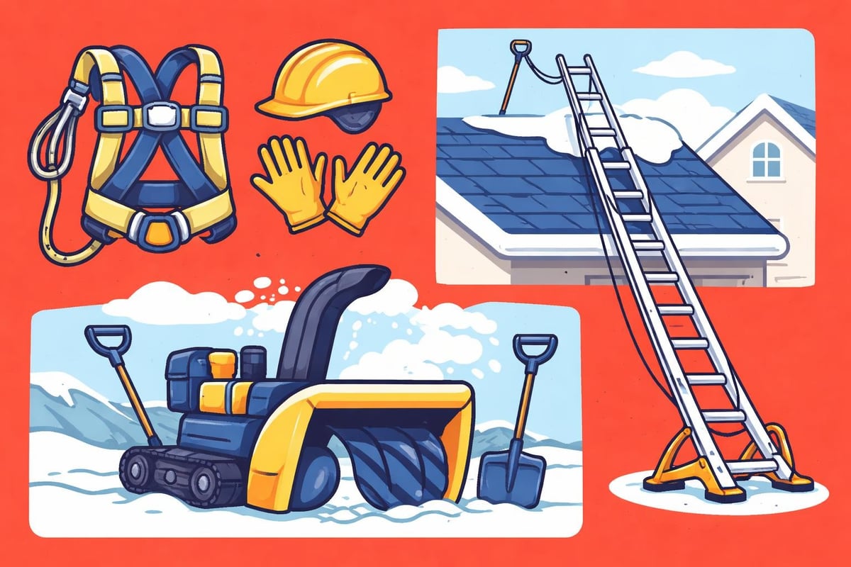 Professional snow removal equipment