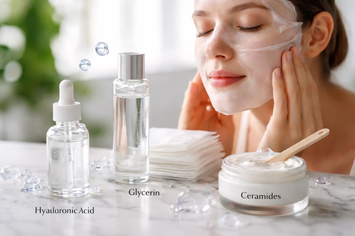 Hydrating face mask ingredients and benefits