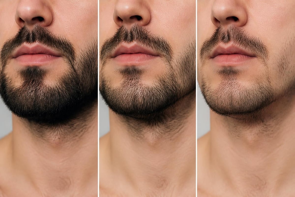 Beard hair follicle cycle