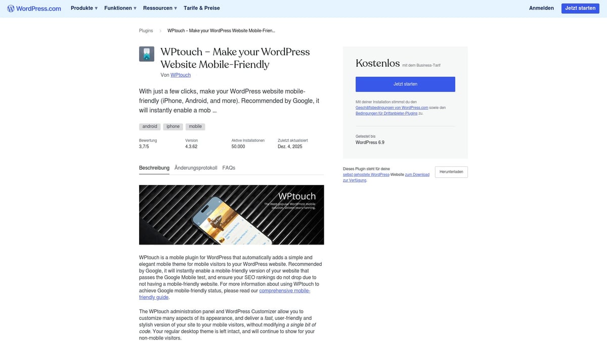 7 Must-Have WordPress Mobile Tools Für 2026 - WPtouch – Make Your WordPress Website Mobile-Friendly