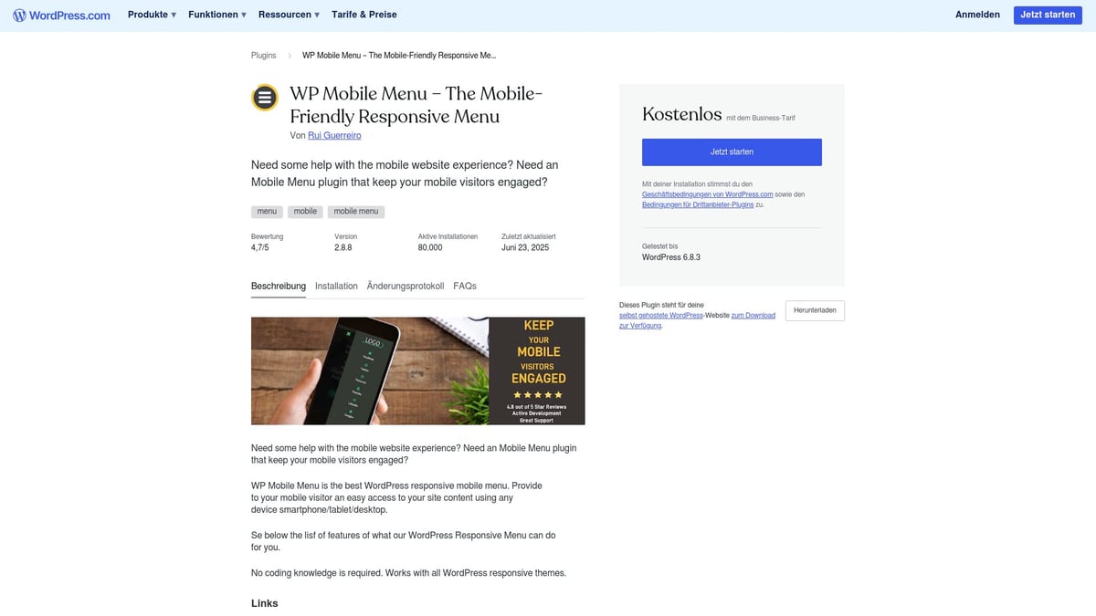 7 Must-Have WordPress Mobile Tools Für 2026 - WP Mobile Menu – The Mobile-Friendly Responsive Menu
