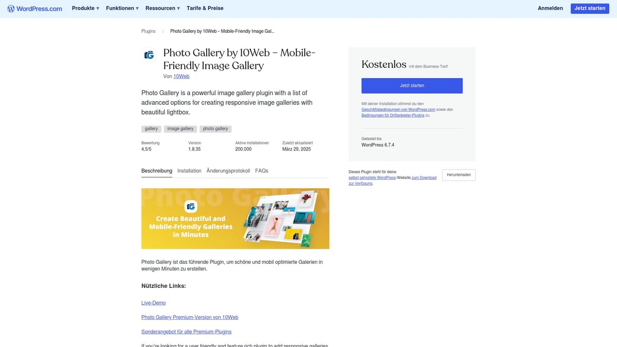 7 Must-Have WordPress Mobile Tools Für 2026 - Photo Gallery by 10Web – Mobile-Friendly Image Gallery