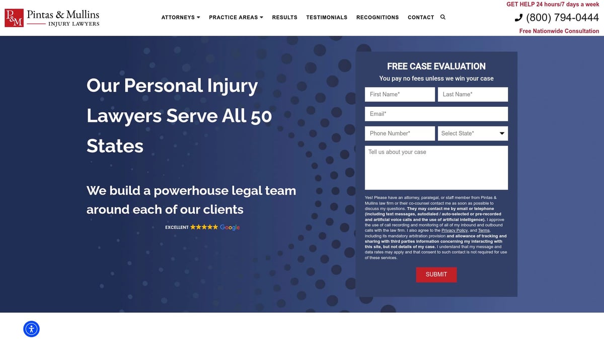 7 Top Picks for Best Injury Lawyer Near Me in 2025 - Pintas & Mullins Law Firm