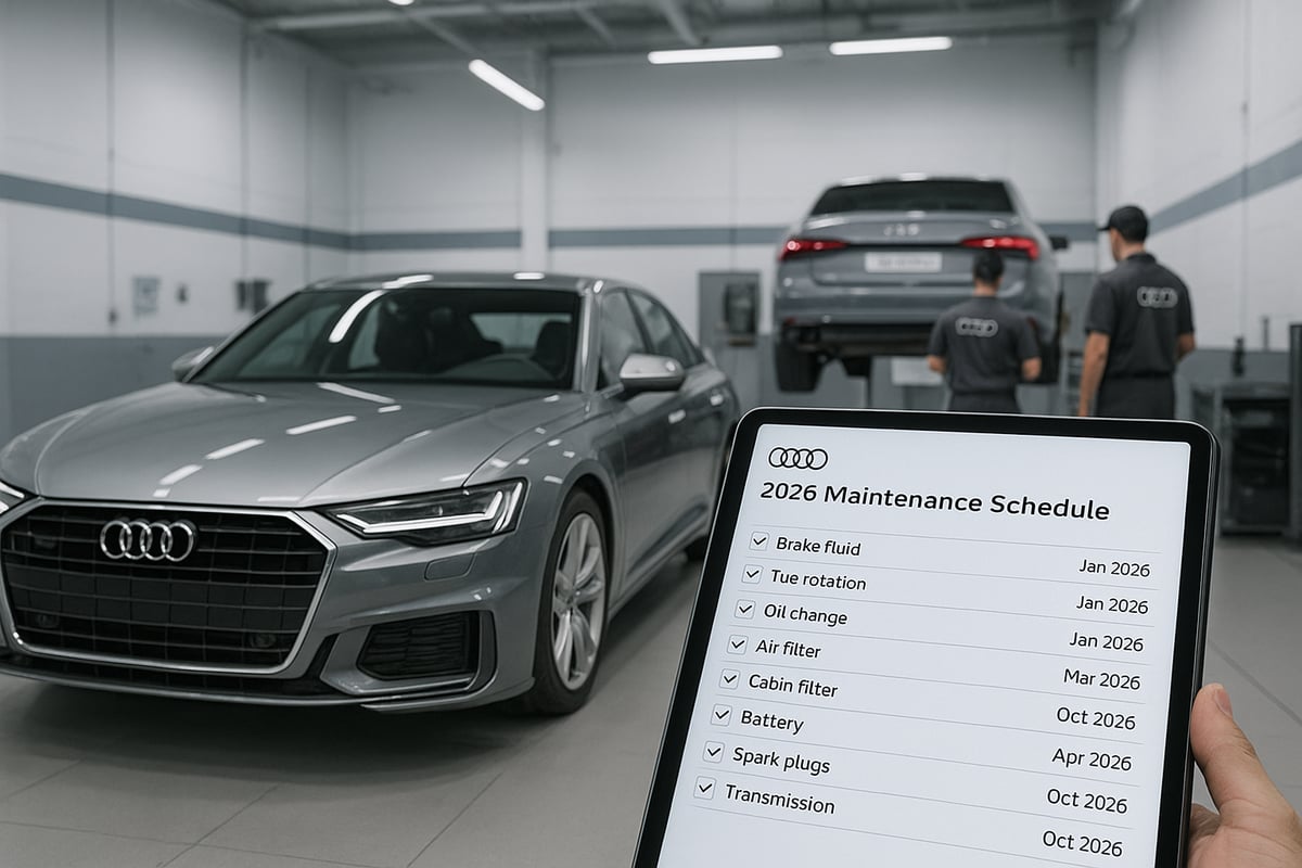 Audi Service Schedule: What to Expect in 2026