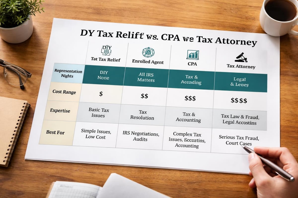 Tax professional services comparison