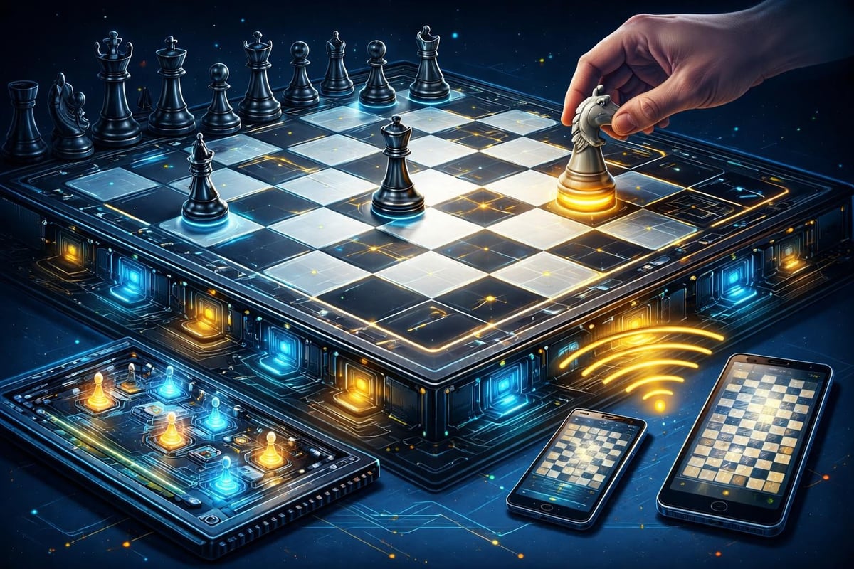 Bluetooth chess board sensor technology