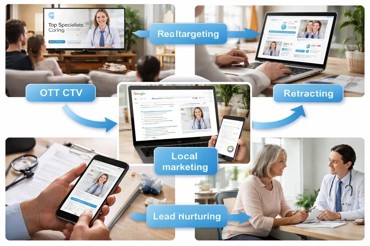 Integrated healthcare marketing funnel