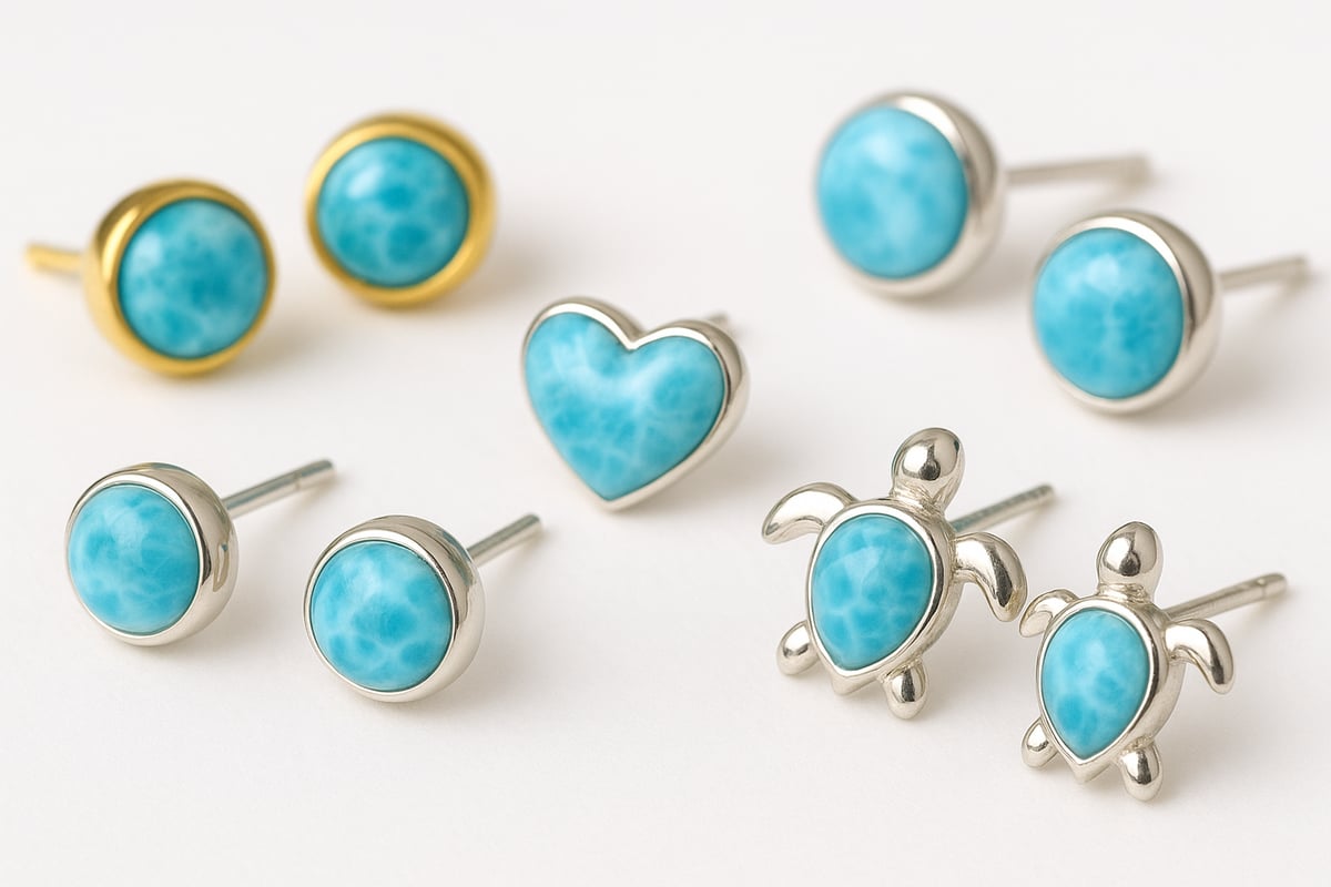 How to Choose Quality Larimar Stud Earrings