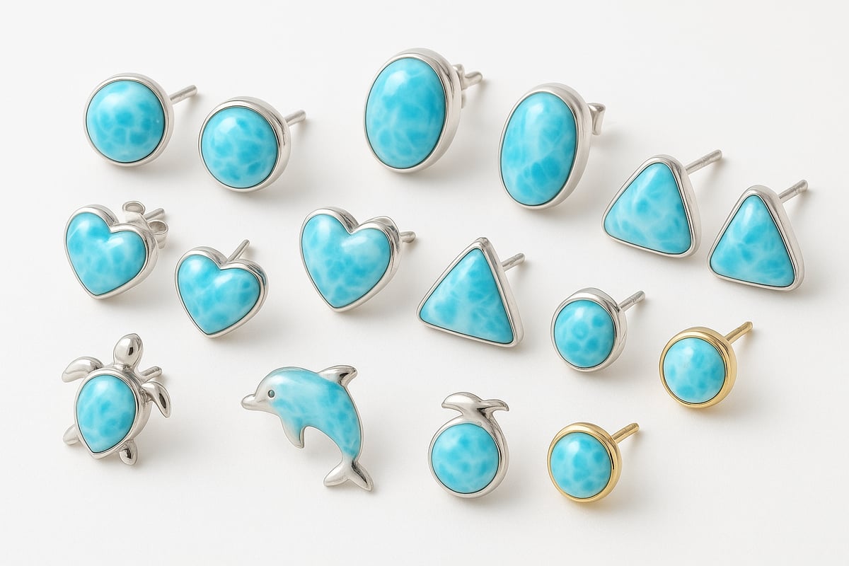 Popular Larimar Stud Earring Styles in 2026