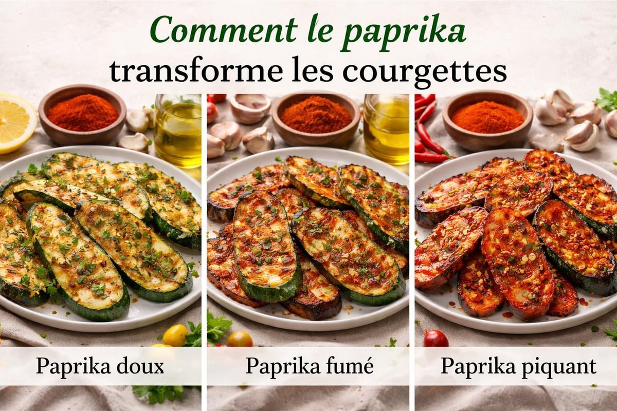 Association paprika courgettes