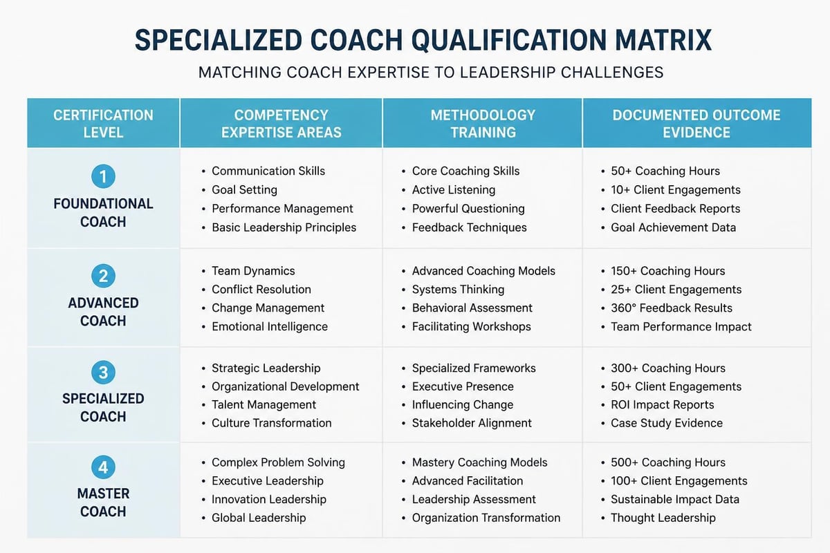 Coach matching criteria