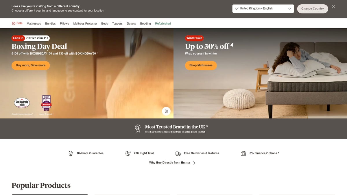 9 Essential Bedding Products for a Perfect Night’s Sleep in 2026 - Emma Premium Microfibre Pillow