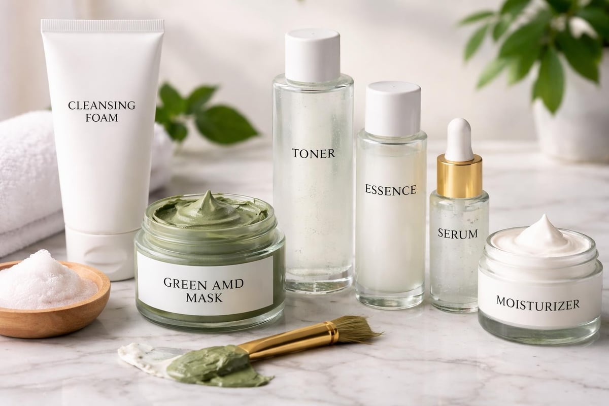 Skincare routine placement