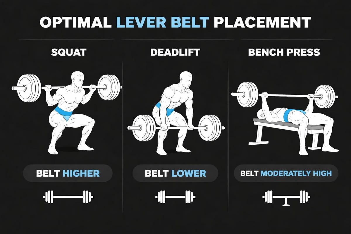 Belt positioning for different lifts