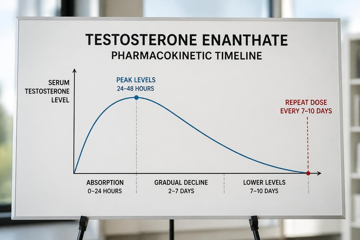 Testosterone enanthate pharmacokinetics