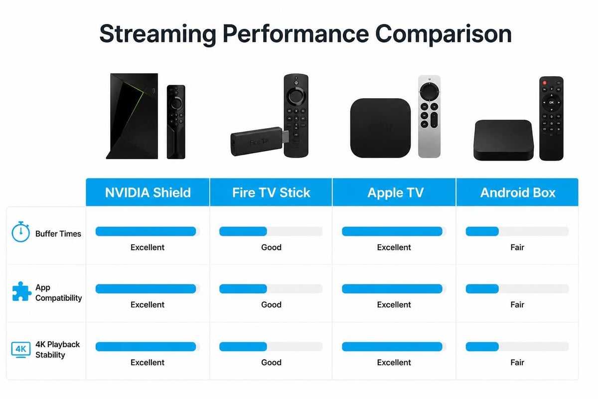 Device performance comparison