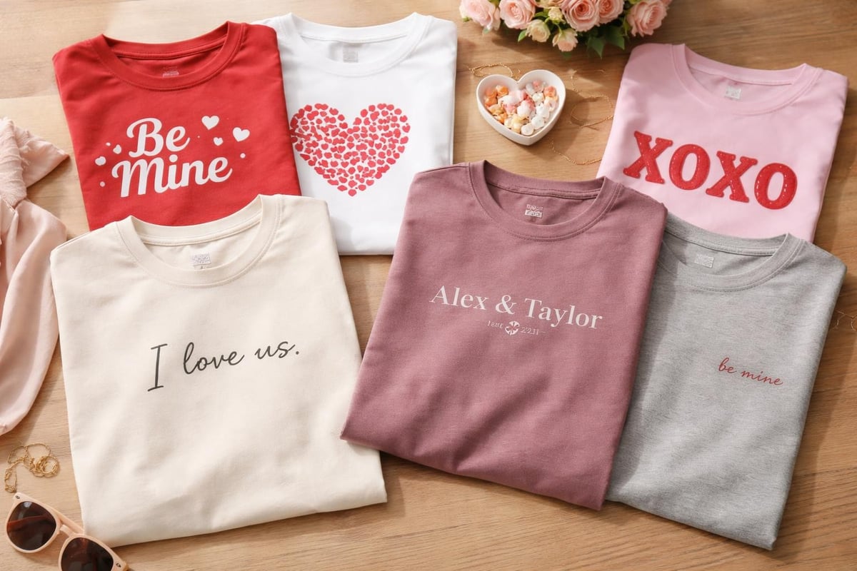 Valentine's Day t-shirt design trends