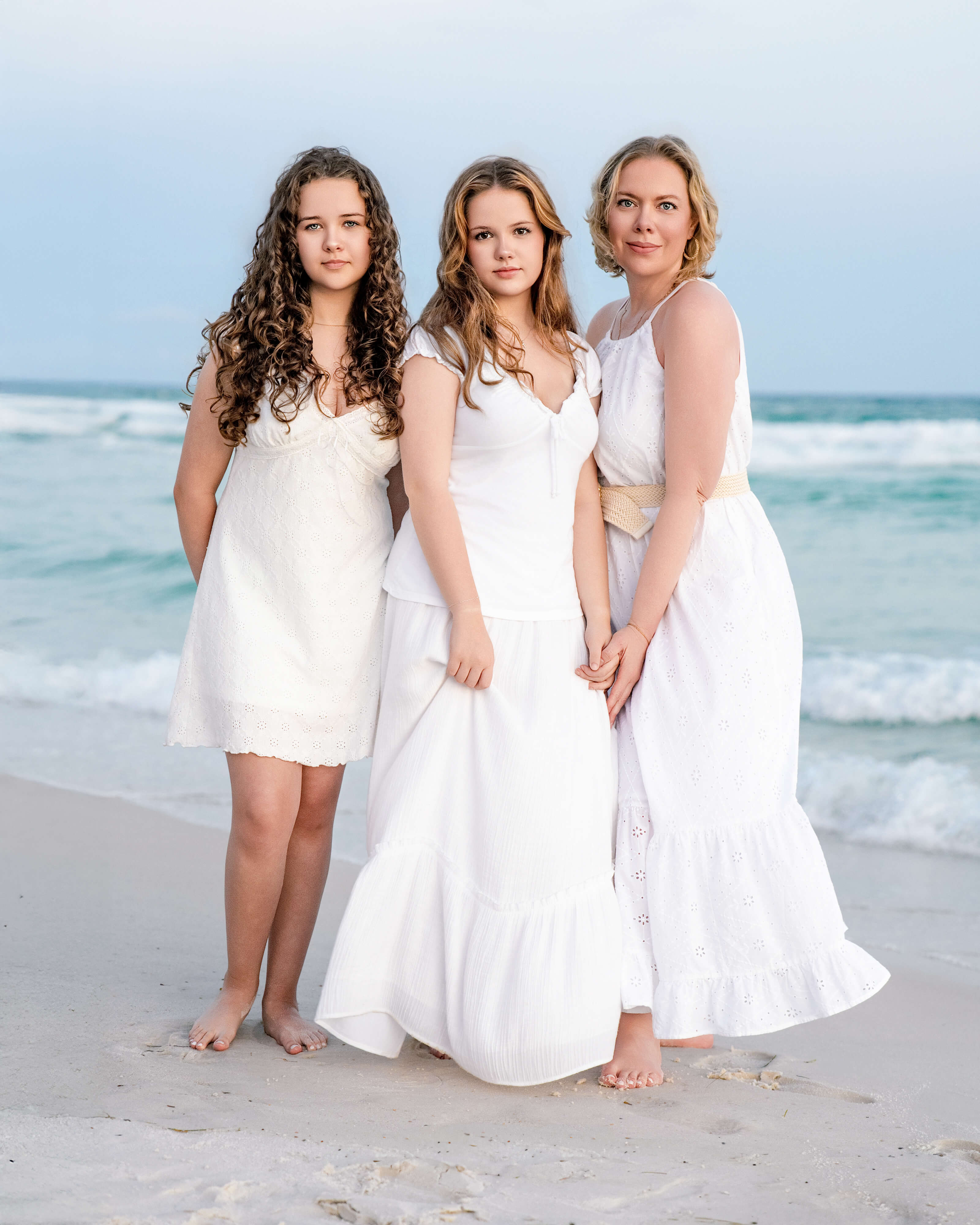 Gulf Coast Family Beach Portrait captured at sunset by Breanne Cook of Breanne Fine Portraiture in Birmingham Alabama