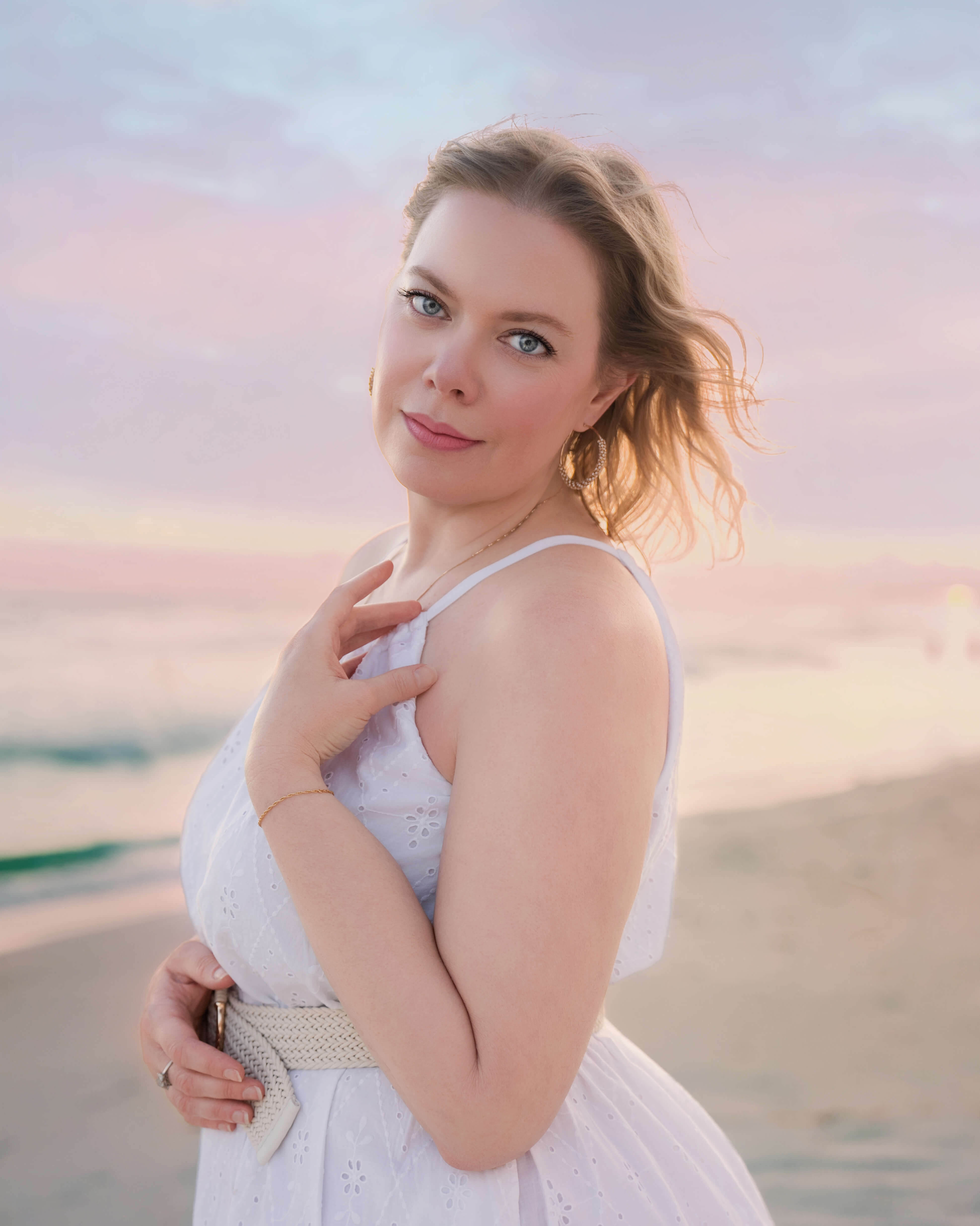 breanne-fine-portraiture-beach-family-child-heirloom-photgrapher-portrait-artist530.jpg Photographer and Portrait Artist, Breanne Cook, of Breanne Fine Portraiture from Birmingham Alabama, poses at sunset on the shores of Panama City Beach, Florida, in her photography heirloom portraits by the sea. She offers family and children and senior photography by the Gulf.