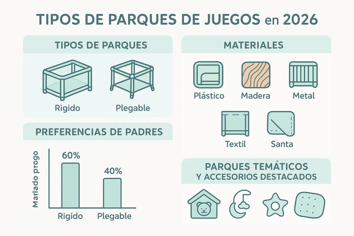 Tipos de parques de juegos para bebé: ¿Cuál elegir?
