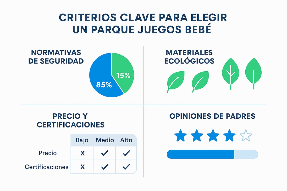 Criterios clave para elegir el mejor parque de juegos para tu bebé