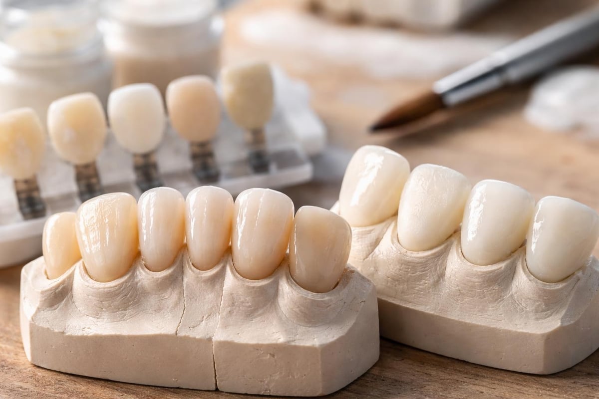 Dental implant crown materials comparison