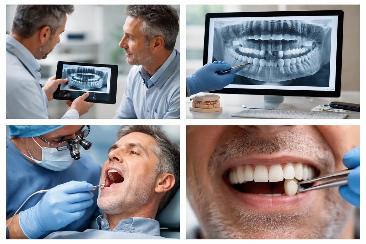 Dental implant smile transformation process