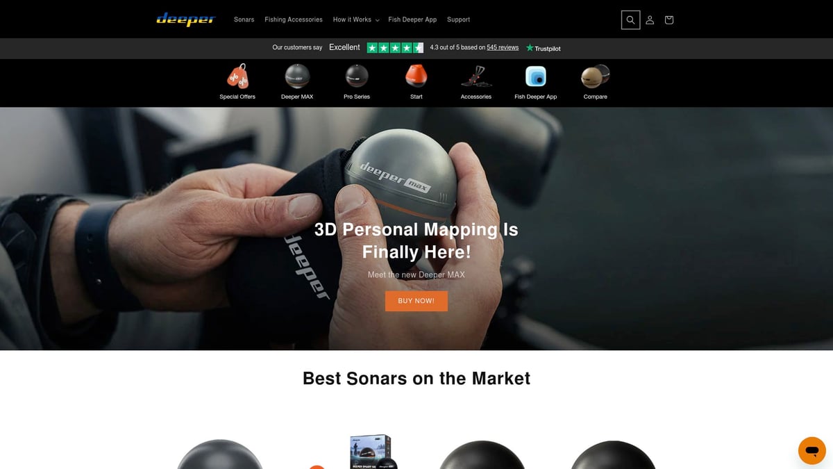 9 Essential Top Fishing Accessories Every Angler Needs in 2026 - Deeper CHIRP+ 2 Smart Sonar