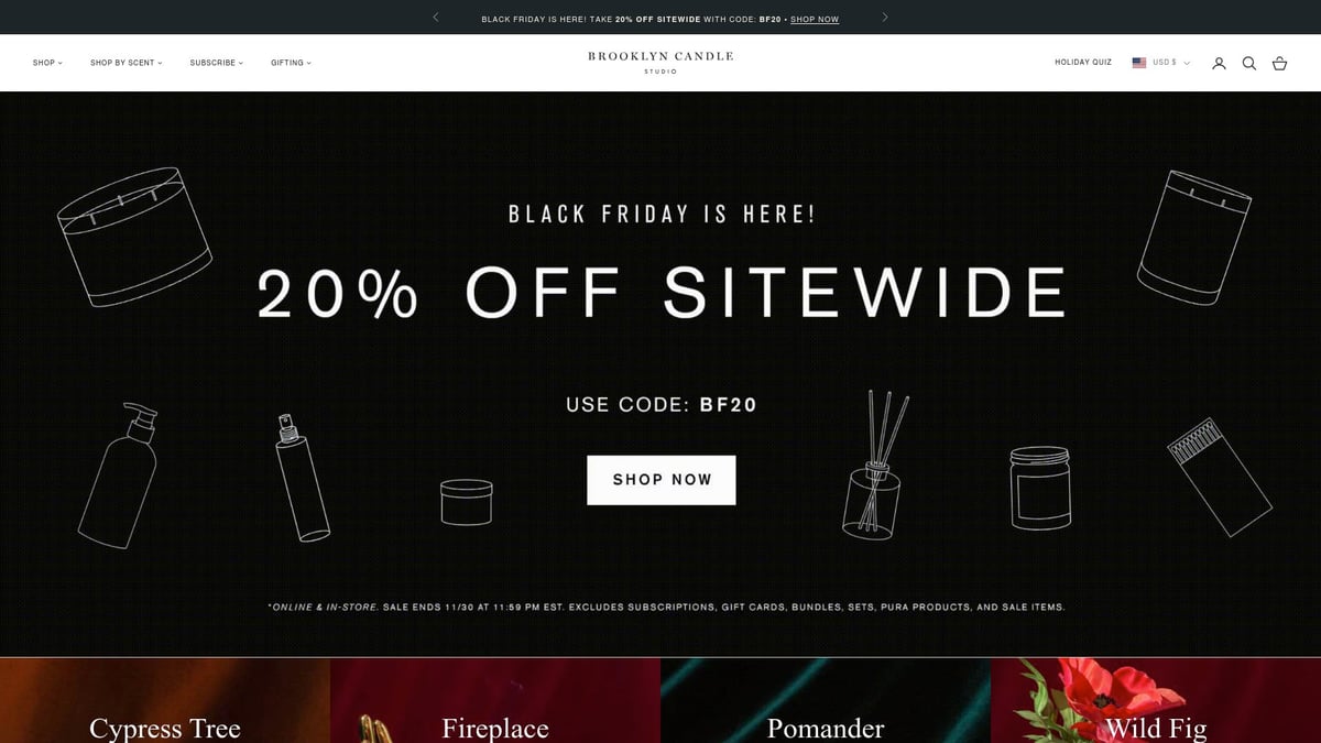 7 Must-Try At Home Store Candles for a Cosy 2026 - Brooklyn Candle Studio Minimalist Collection