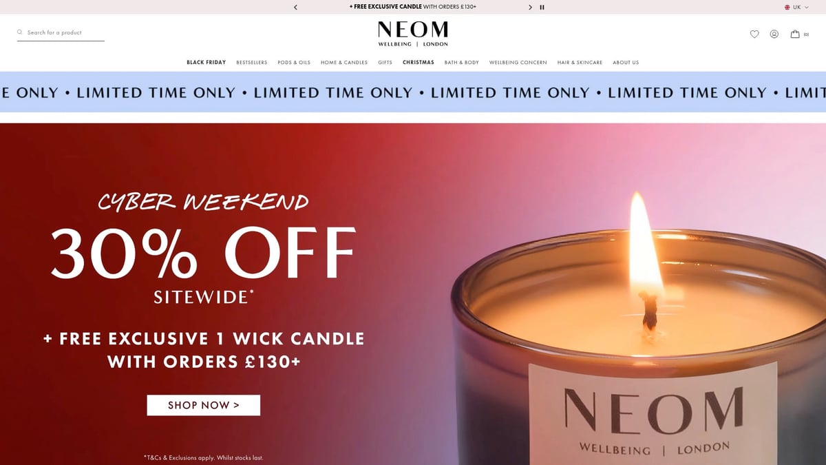 7 Must-Try At Home Store Candles for a Cosy 2026 - Neom Organics Happiness Scented Candle