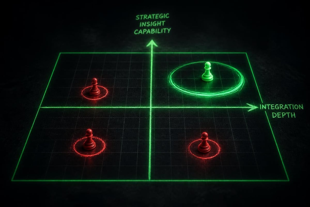 Competitive positioning map